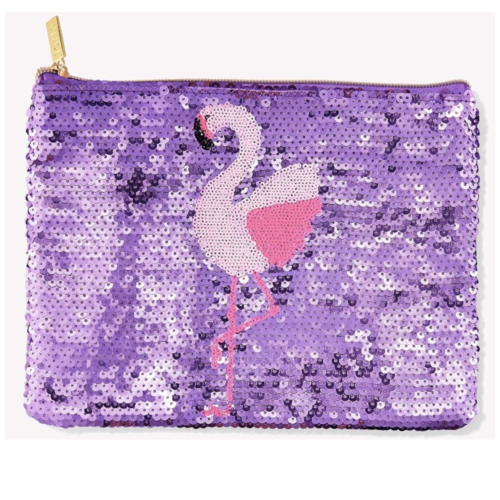 Tarte Flamingo Sequins Makeup Bag